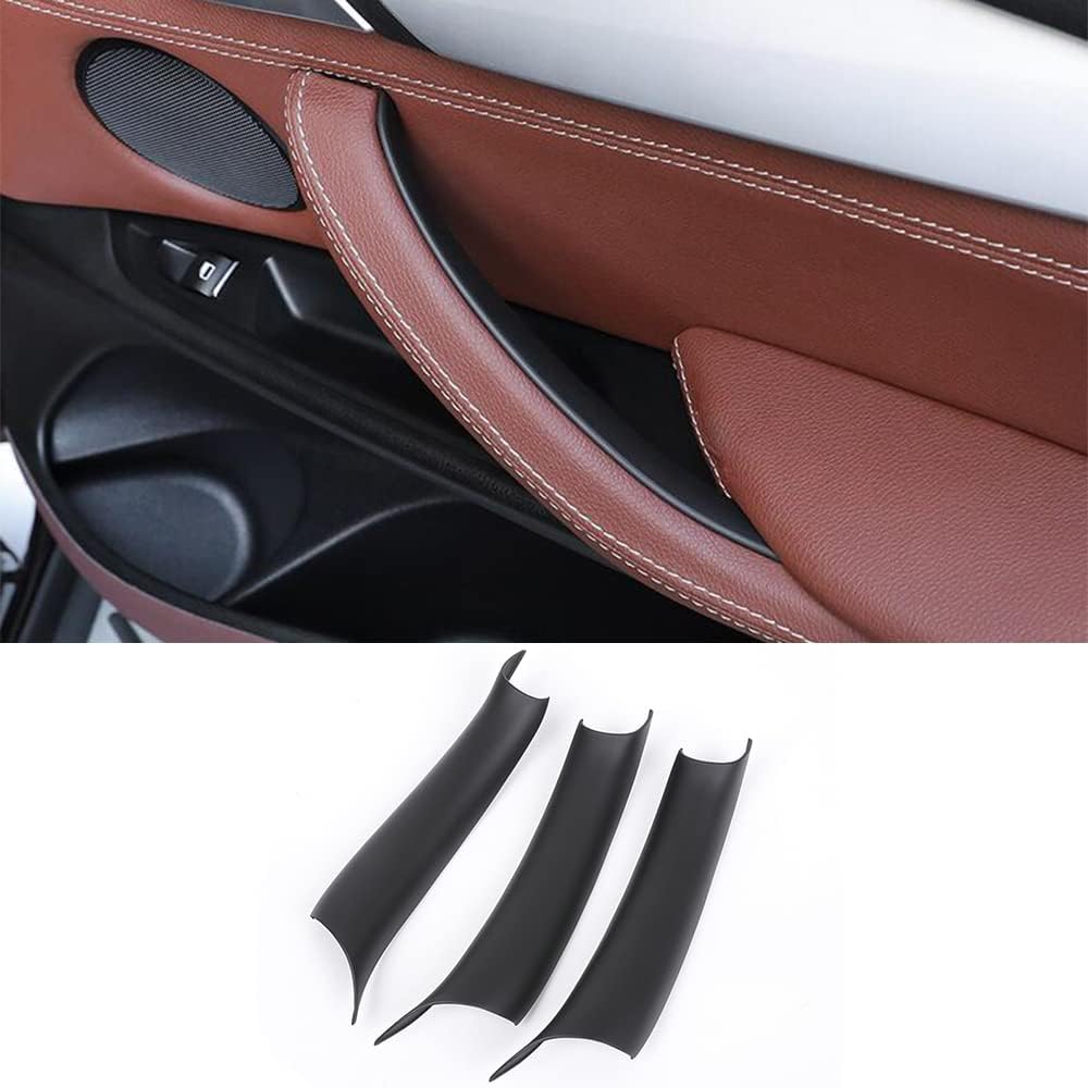 Car Door Handle Cover Interior Protective Trim Cover Beige Pack of 2 U693