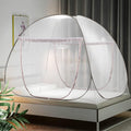 Pop Up Bed Net Tent with Bottom, Double Door, 79 x71x59 inch Q928383