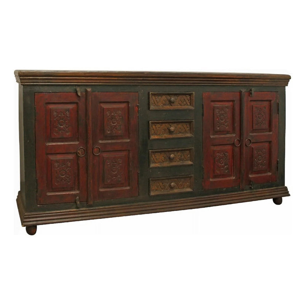 Mango Solid Wood 4 Door 4 Drawer Buffet B509461