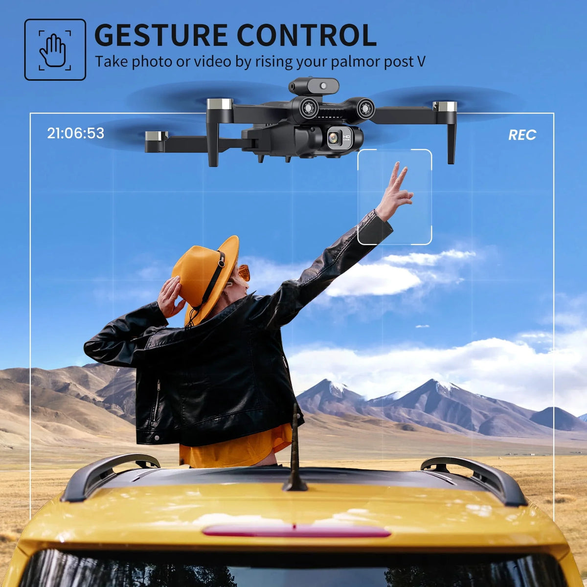 4K Camera Drone with Brushless Motor and Carrying Case W6092