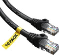 20-Pack Cat6 Patch Cable 7 Feet Black I7108