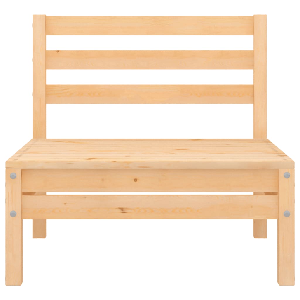 Solid Wood Pine Patio Sofas 2 pcs G851