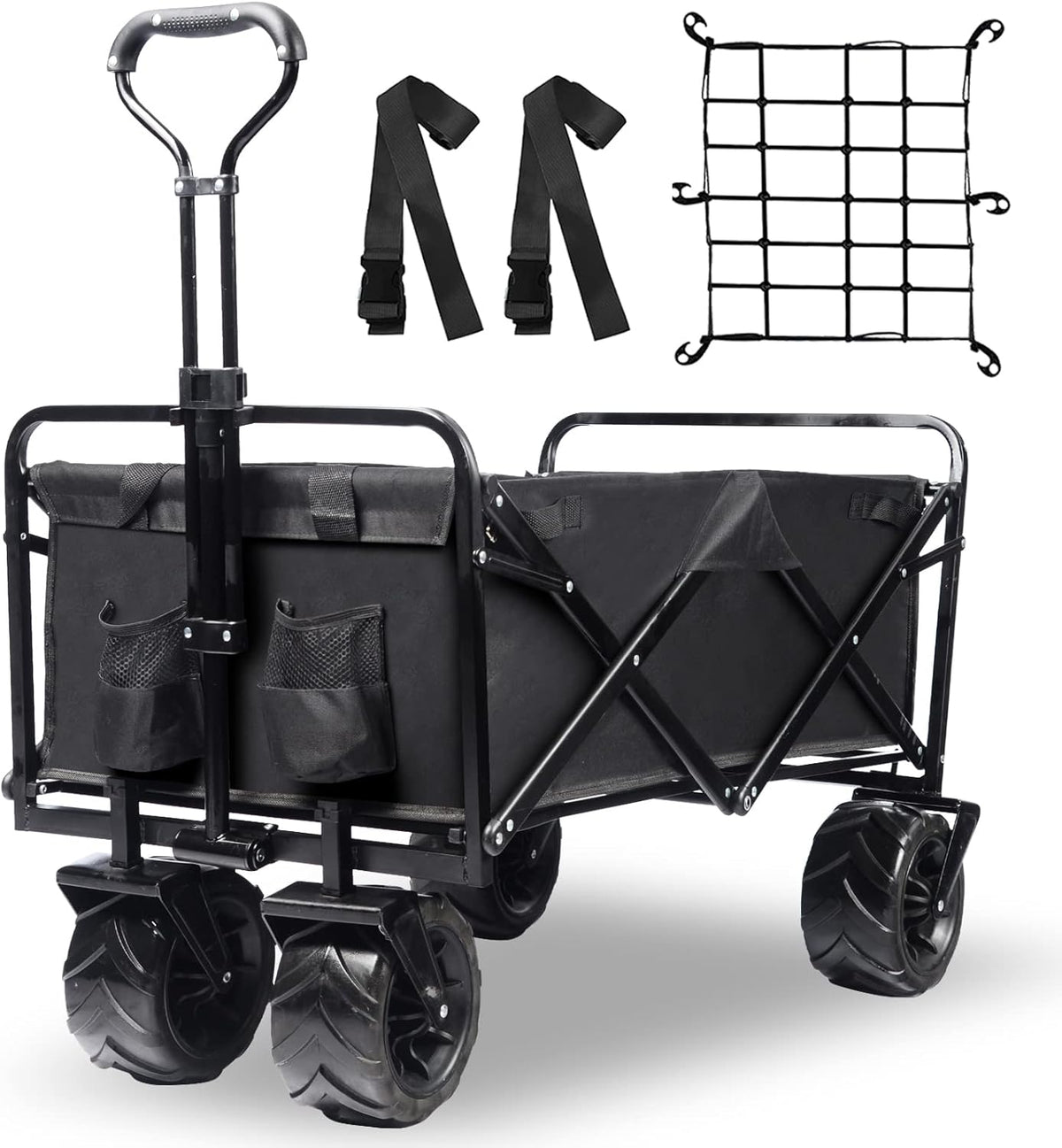 Collapsible Heavy Duty Wagon Cart with All-Terrain Wheels P6720