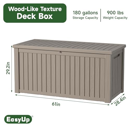 100 Gallon Waterproof UV Resistant Resin Deck Box E382184