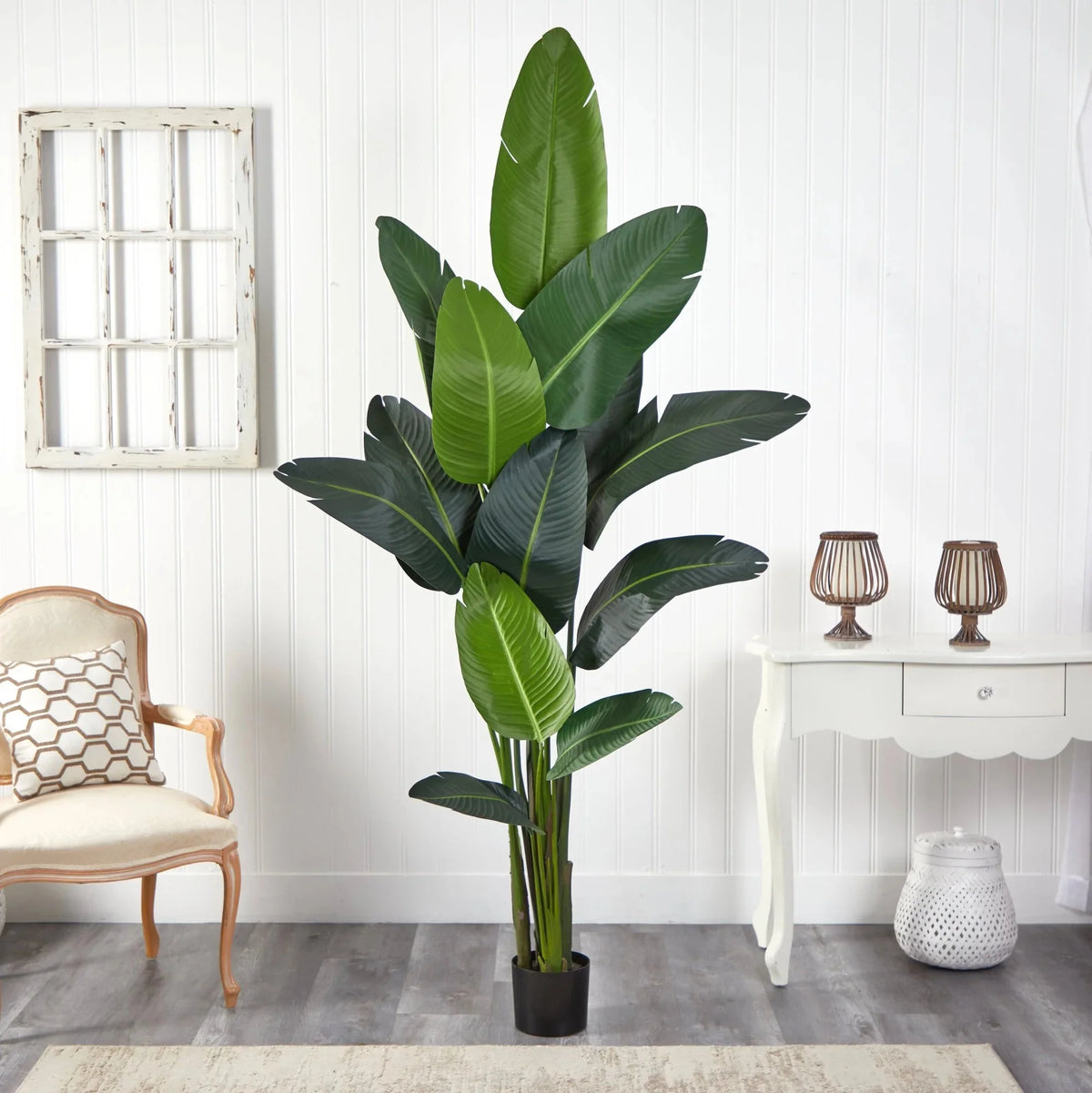 84" Green Polyester Blend Palm Z353287