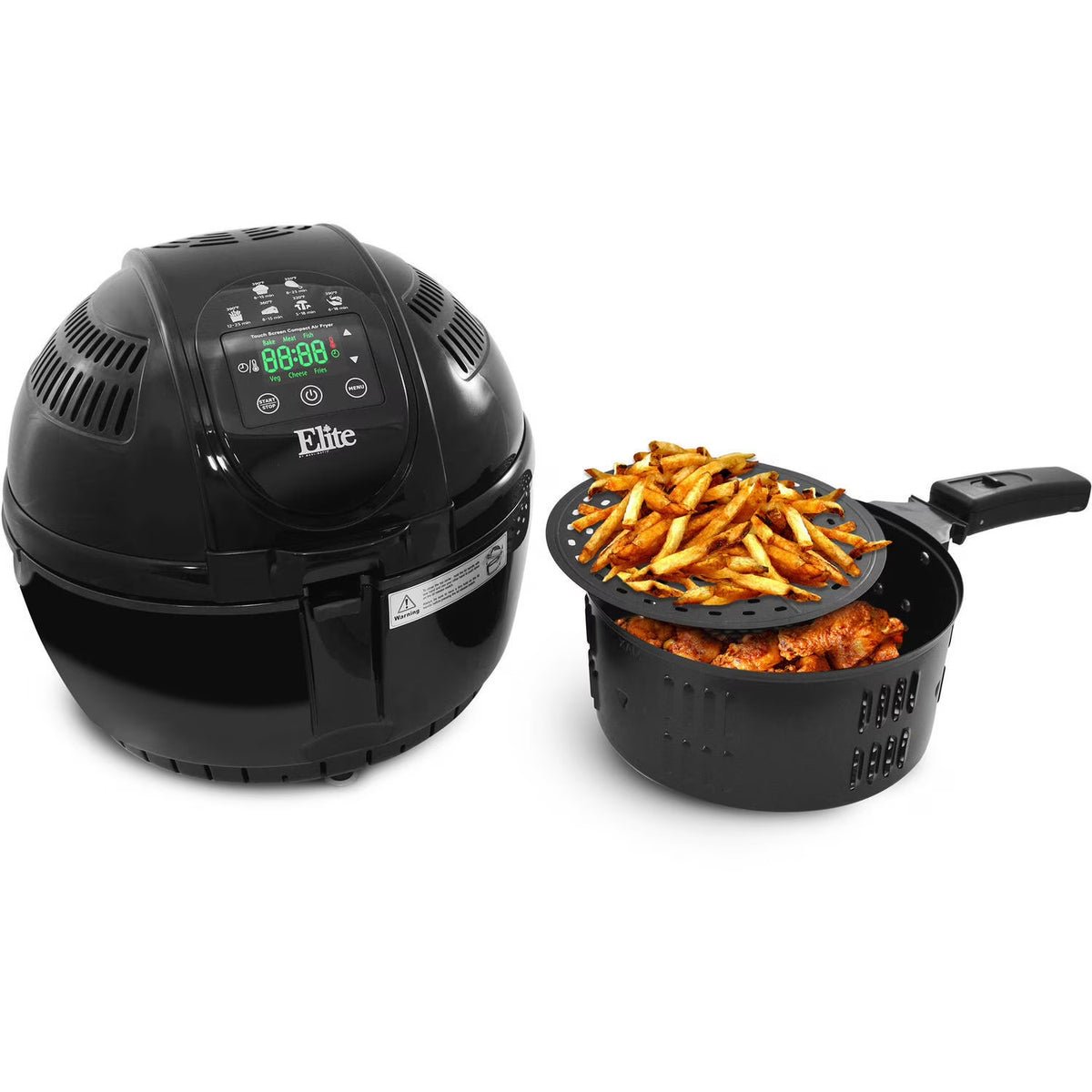3.5-Quart Digital Air Fryer Black S839