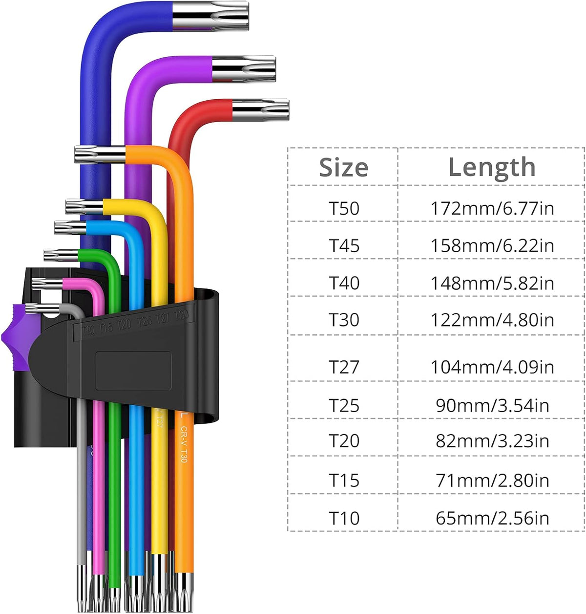 29PCS Metric Inch Hex Key Set with T-Handle J14233