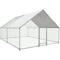 Large Metal Walk-in Chicken Coop with Anti-UV Cover C308
