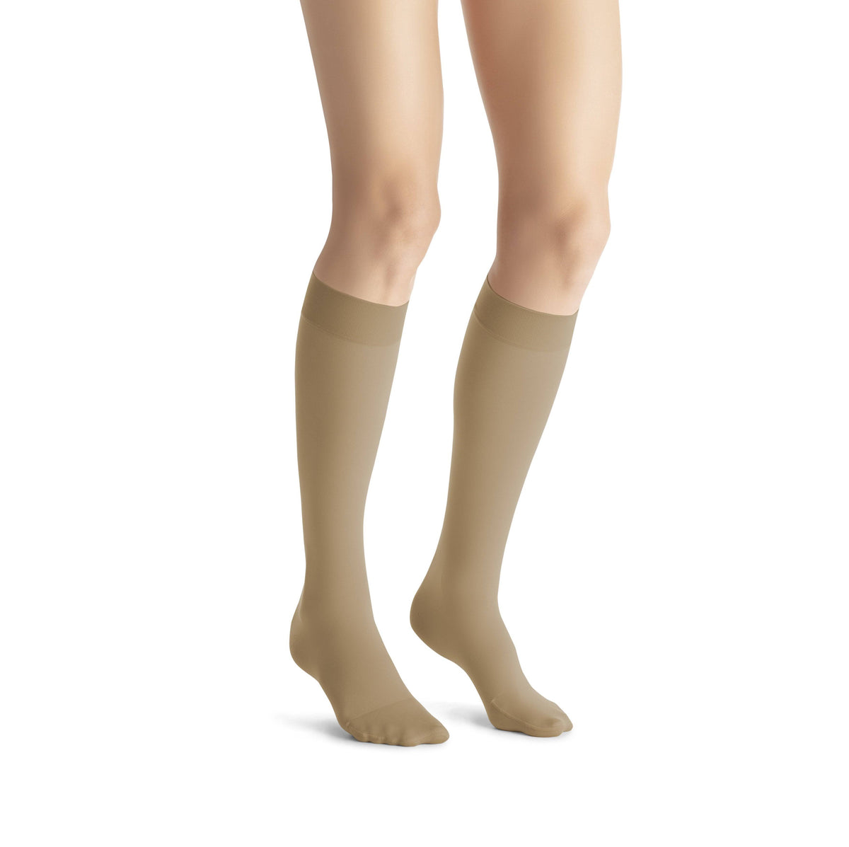 Silky Beige Thigh High Stockings A25956