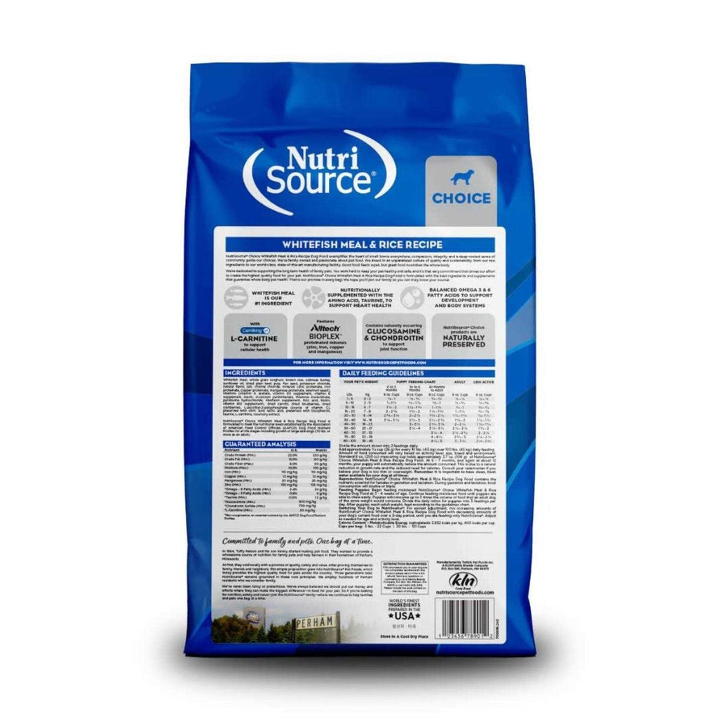 Whitefish Meal Rice Recipe Dry Dog Food W830605