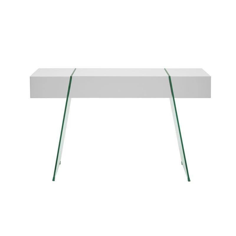 White Lacquer Console Table W374