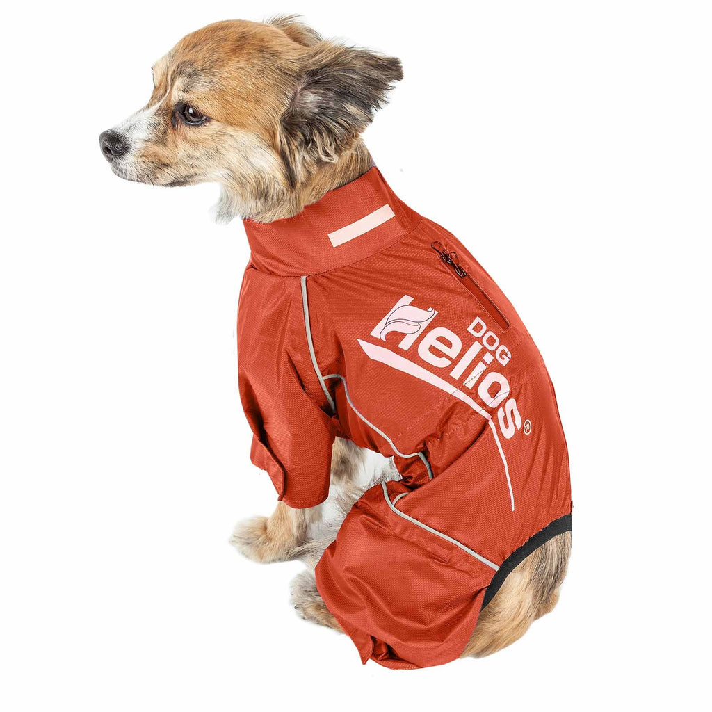 Waterproof Reflective Full Body Dog Coat Jacket Orange Medium S239989