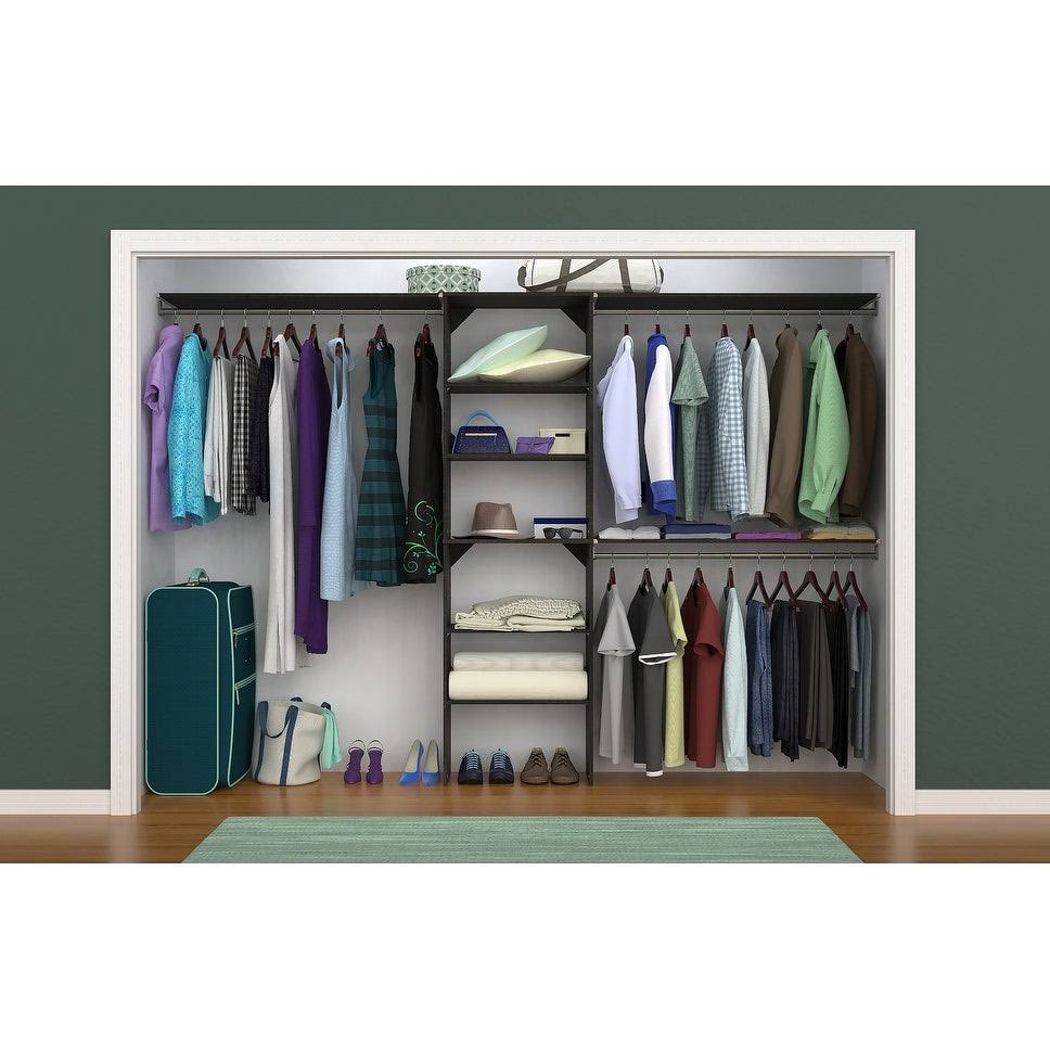 Natural Gray Closet Organizer with Shelves G16108