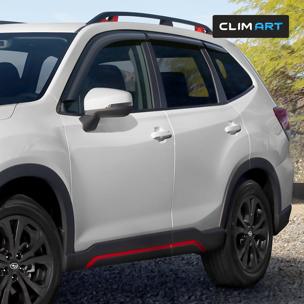 6pcs Tape-on Window Deflectors for Subaru Forester V540
