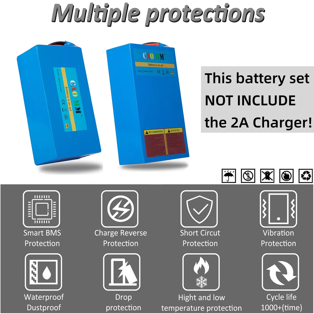 48V 10Ah Lithium Battery for Electric Bike Scooter L937