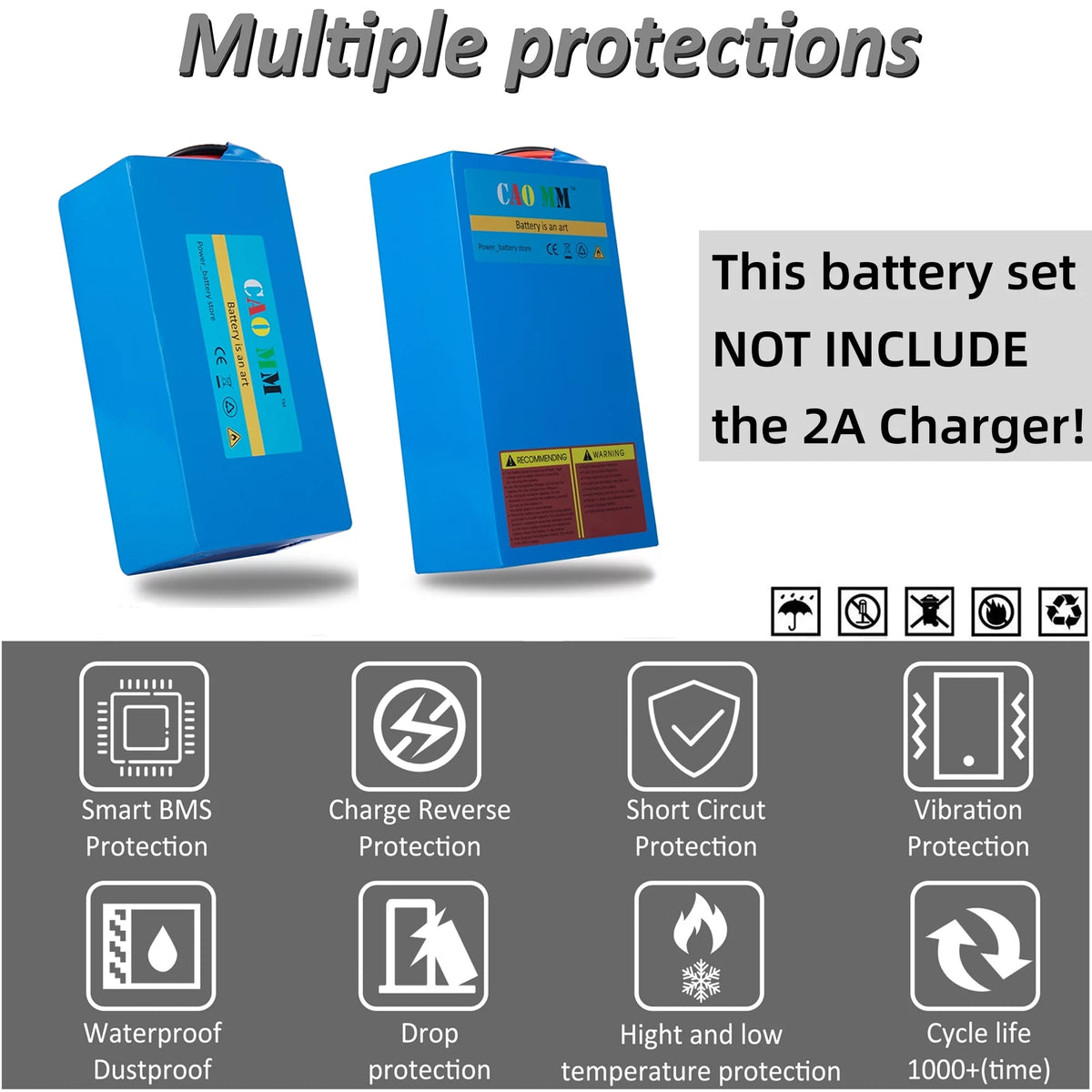 48V 10Ah Lithium Battery for Electric Bike Scooter L937