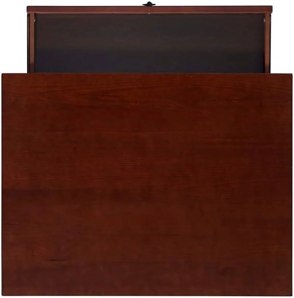 Wood Writing Desk in Antique Tobacco Brown W844