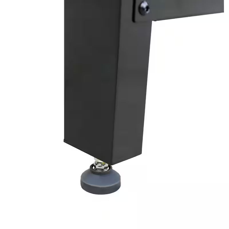 Solid Wood Top Workbench in Black W859102