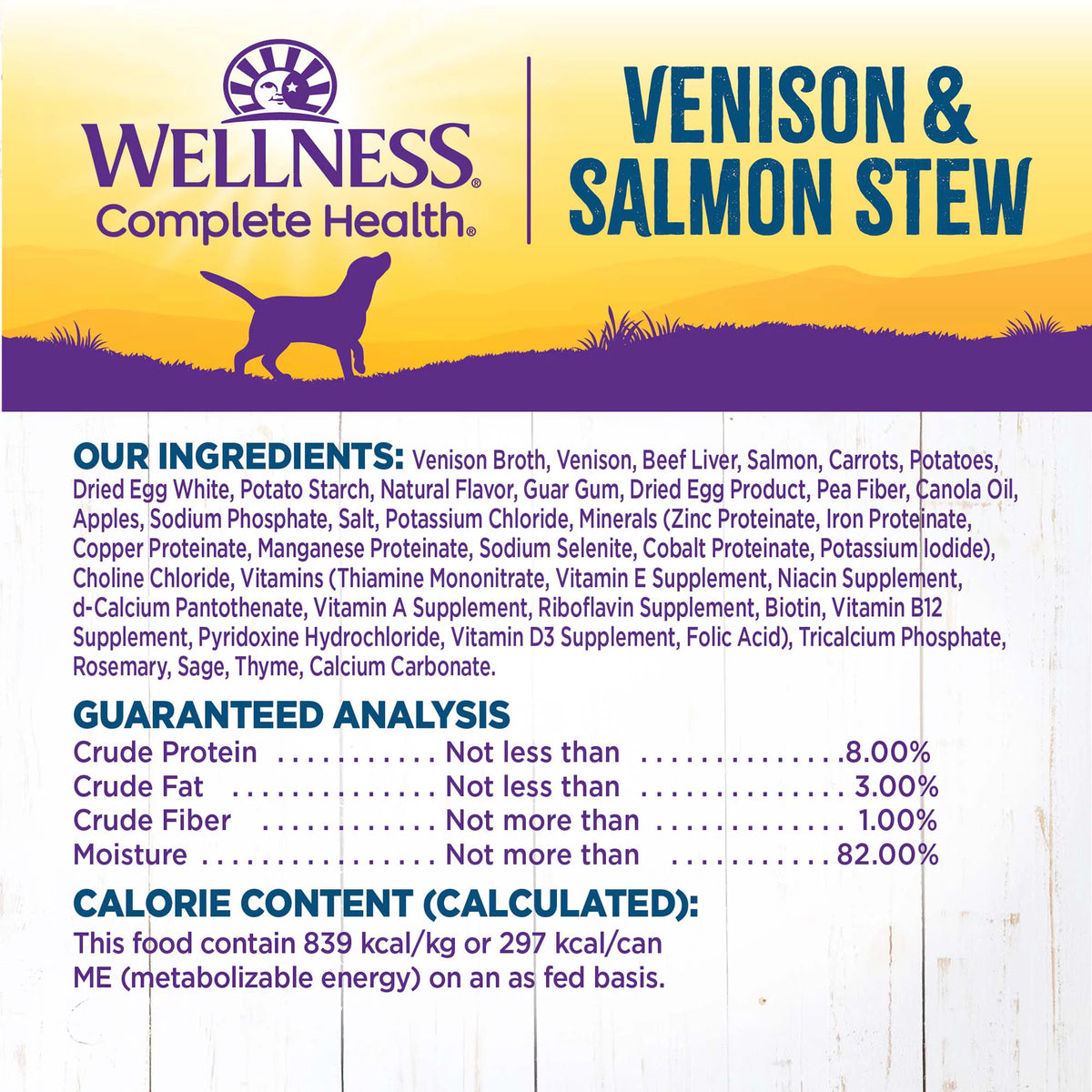 Natural Grain Free Canned Dog Food, Venison & Salmon Stew, 12.5-Ounce Can (Pack of 12) L821892