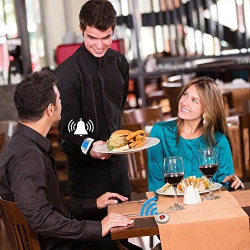 Wireless Restaurant Pager Calling System Table Service Call Buzzers D486