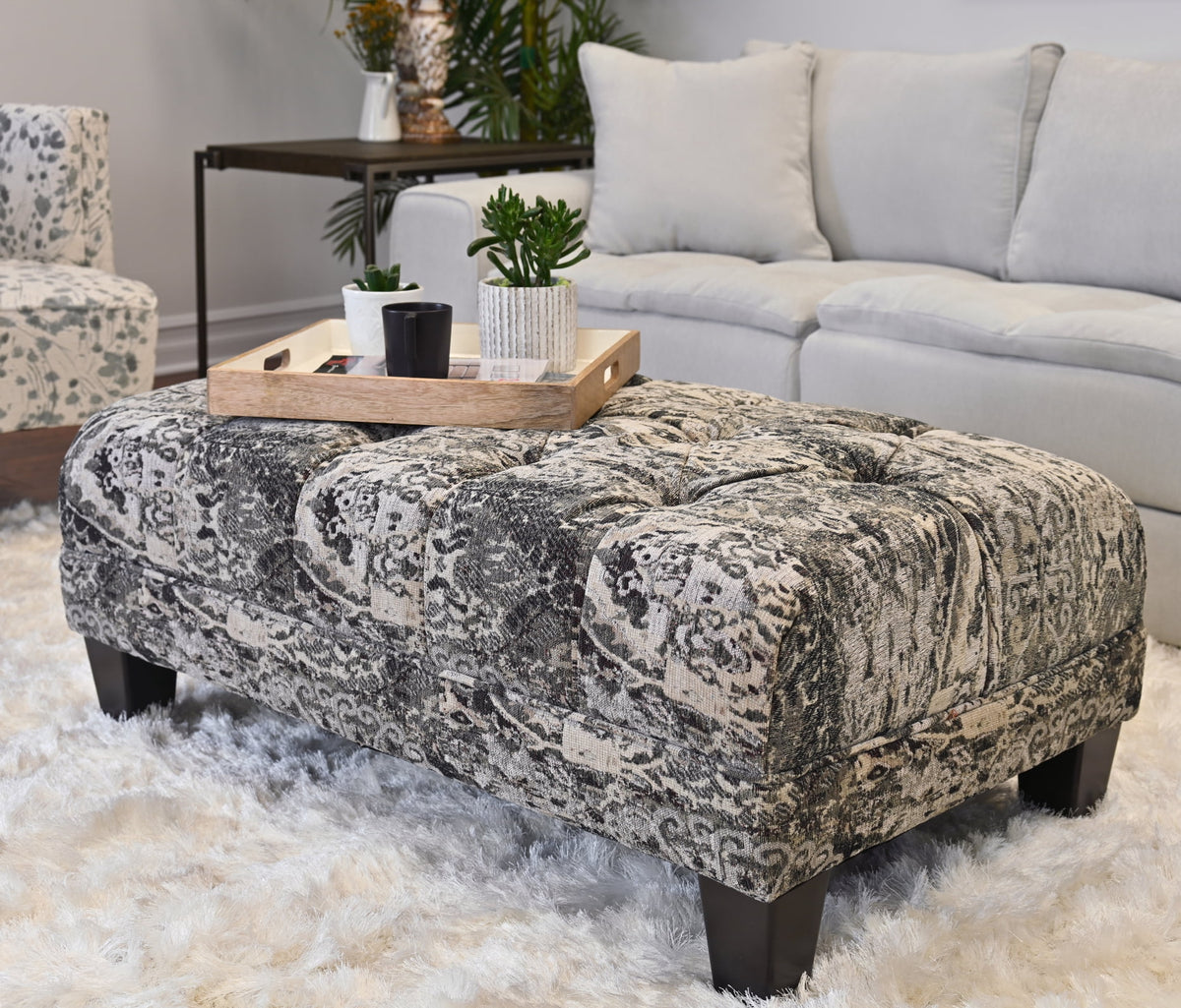 Oversized Tufted Ottoman C69848