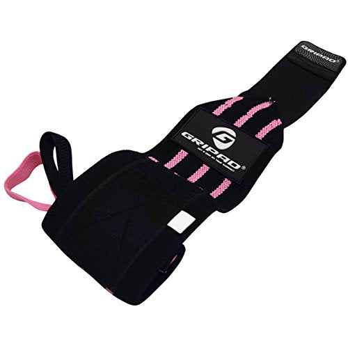 12" x 3" Weight Lifting Support Wrist Wraps with 2 Thumb Loops W57976