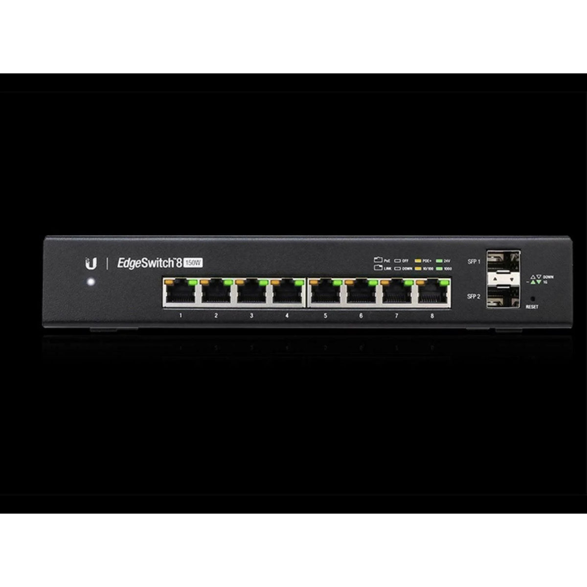 8 PoE+ Managed L3 Switch with 2 Gigabit SFP Ports C2654