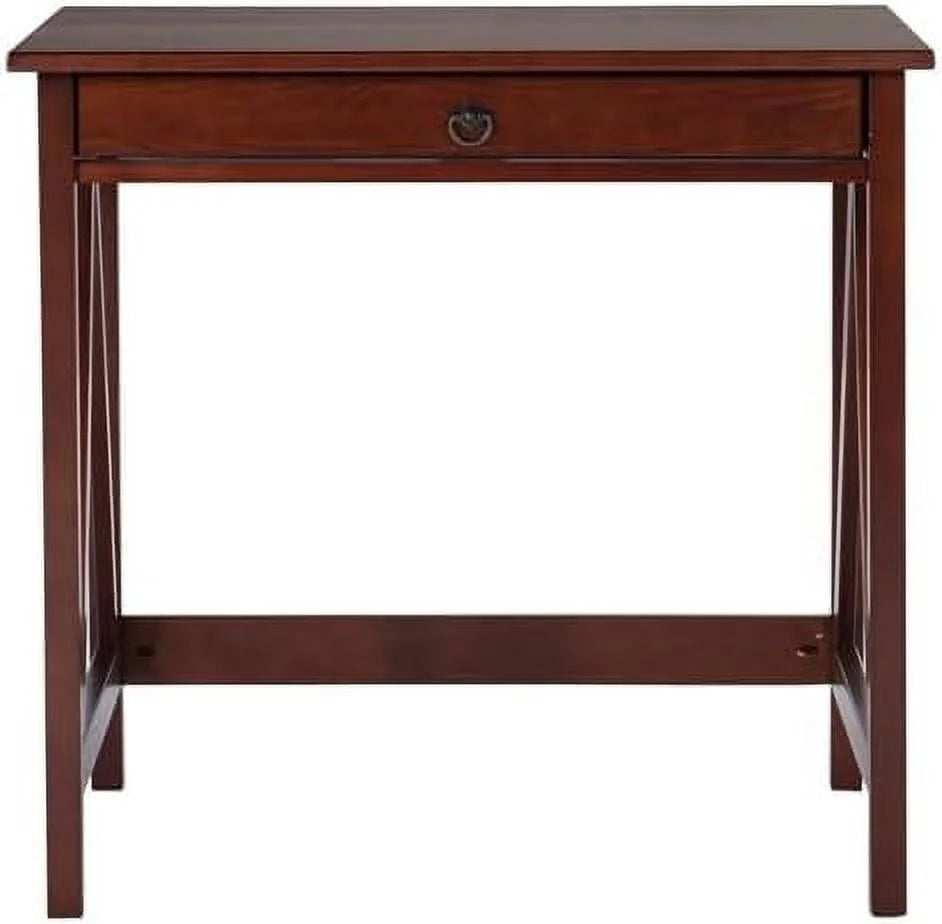 Wood Writing Desk in Antique Tobacco Brown W844