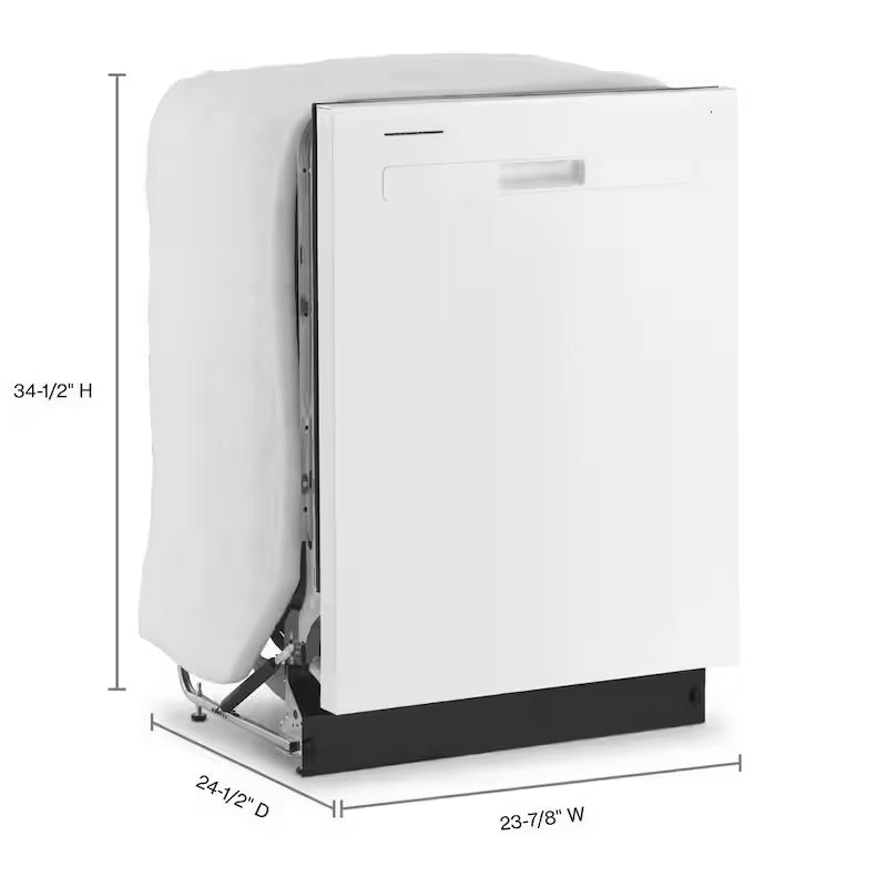 White Top Control Dishwasher Y1165