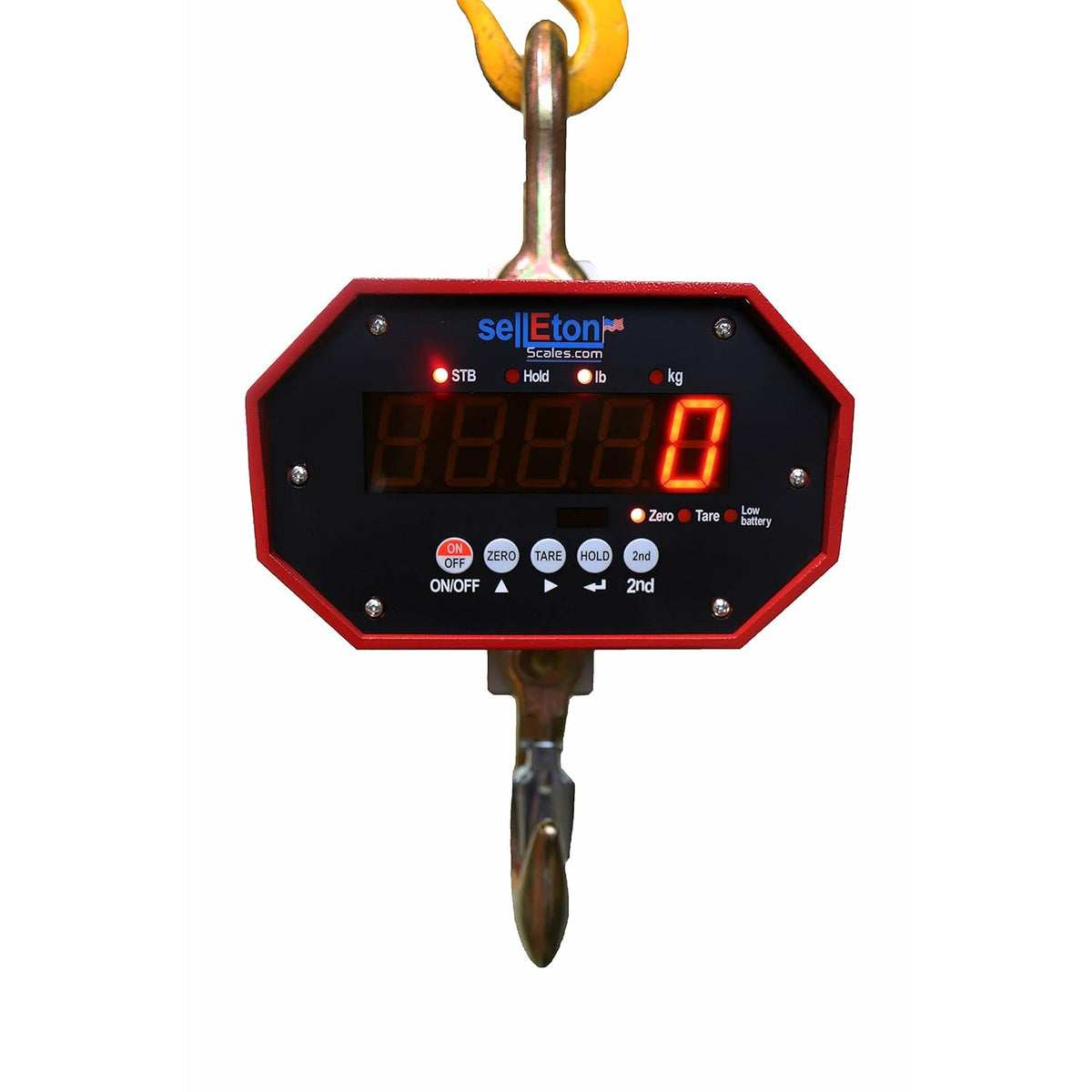 Heavy Duty Industrial Crane Scale, 20,000 lbs x 5 lb Capacity C896
