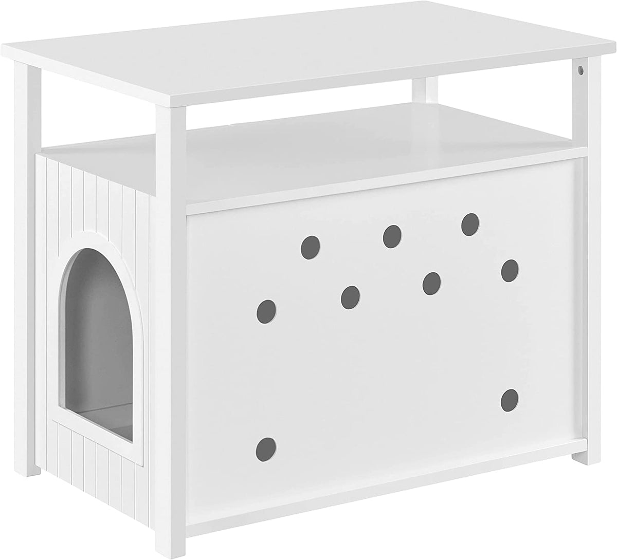 Cat Litter Box Enclosure with Storage Shelf W491
