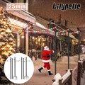 String Light Poles Stand for Outside, 2 Pack, 9 FT x 25 mm A894