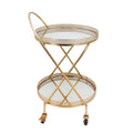 Metal 2 Tier Lattice Bar Cart B42956