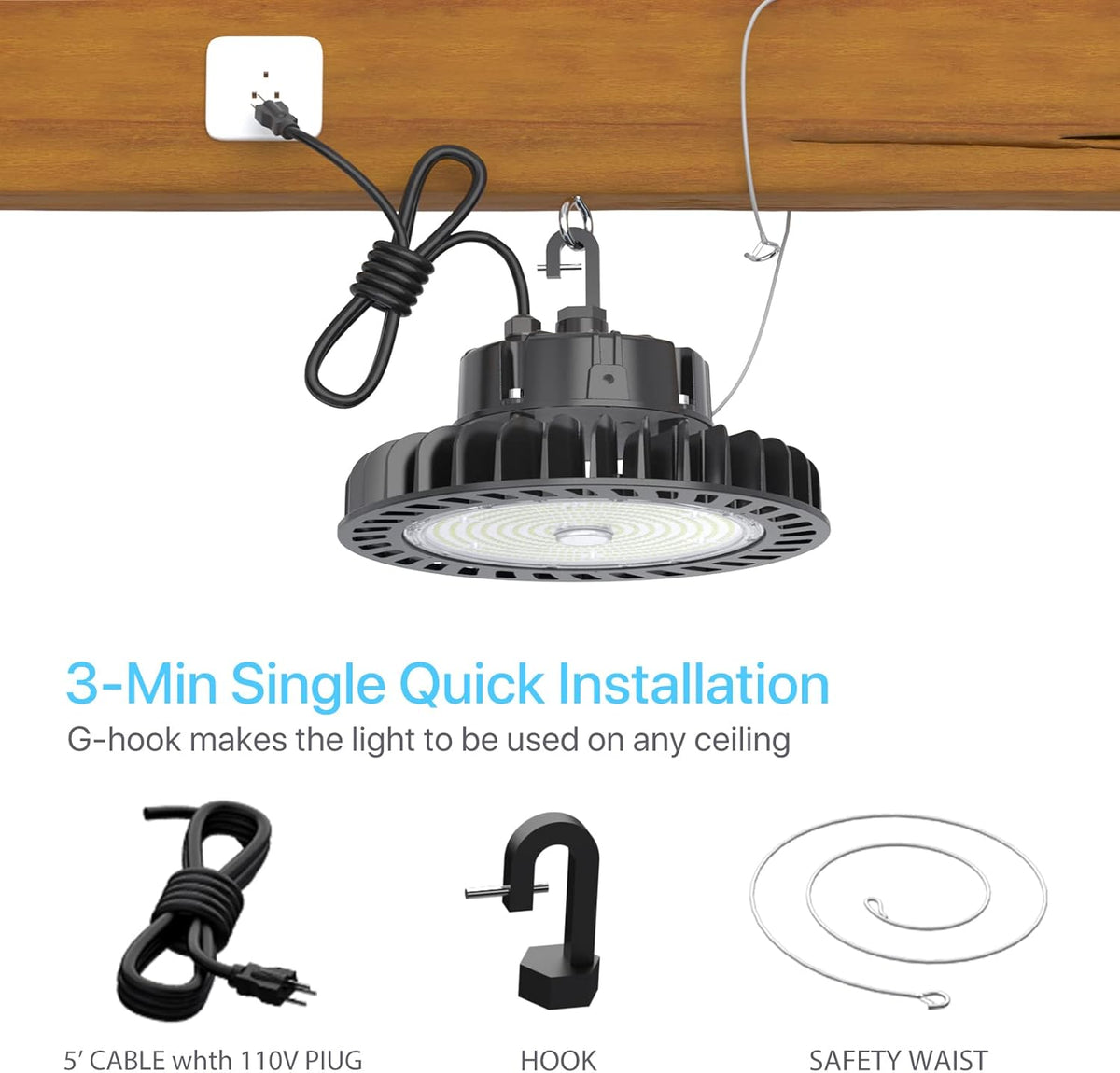100W 5000K Dimmable LED High Bay Lights L35494
