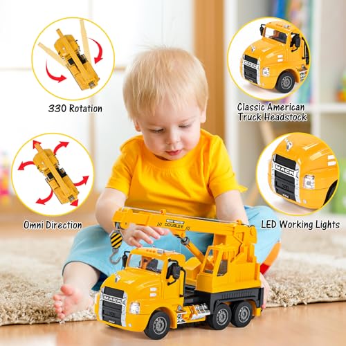 Remote Control Dump Truck Toy with Lights V53526