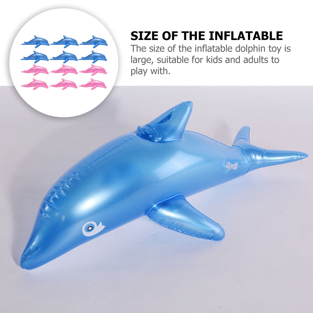 12pcs Pvc Inflatable Dolphin Toys Outdoor Toys P59768