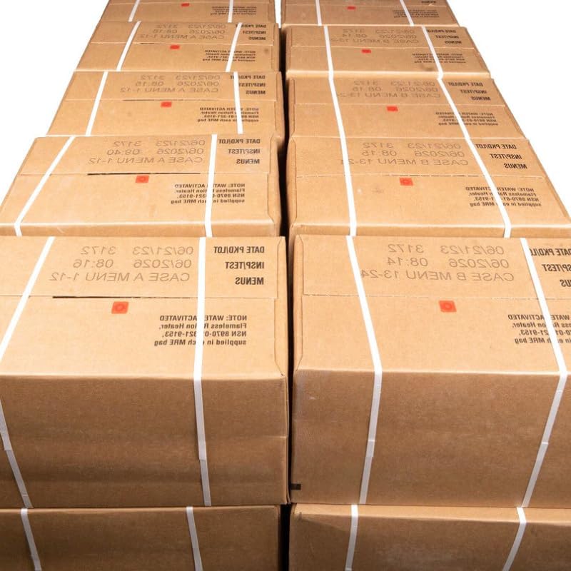 Military Meals Ready to Eat 24 Full Food Packs Rations E84632