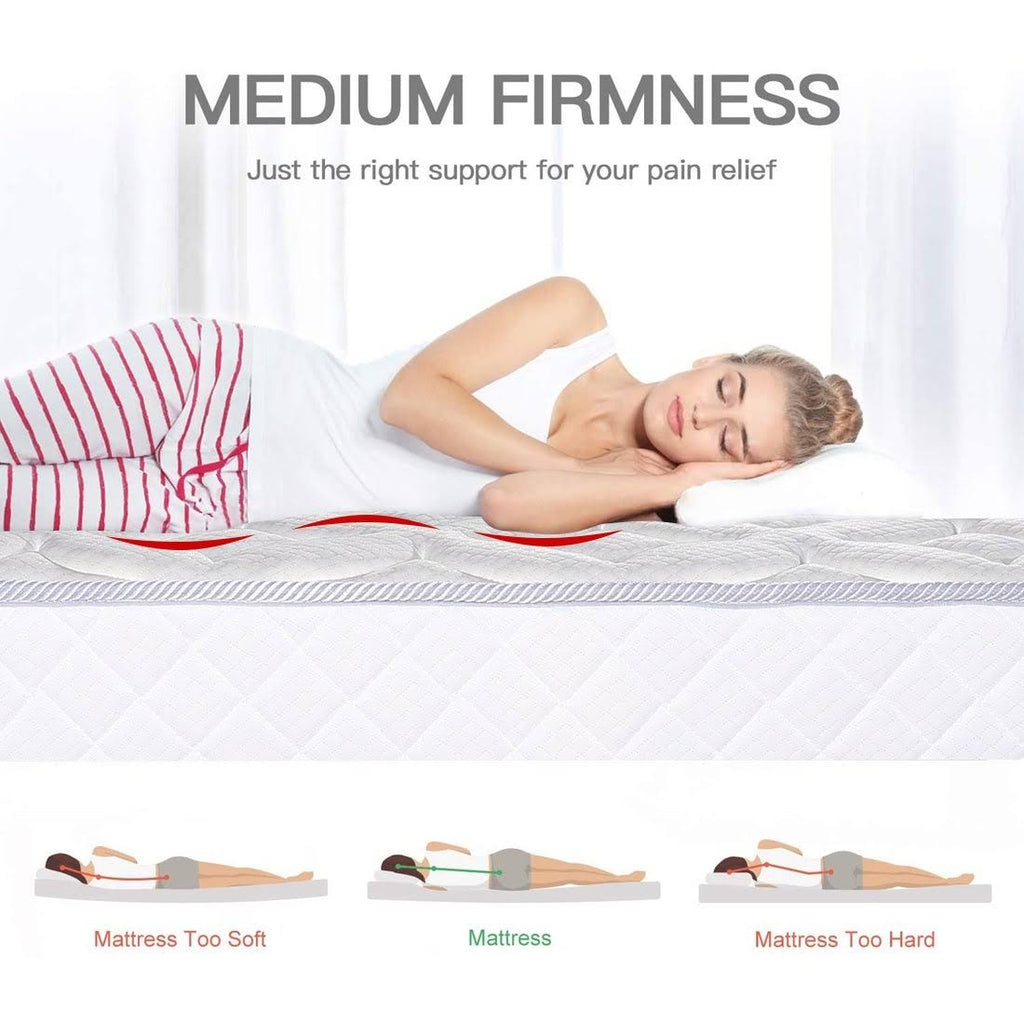 White Full Mattress D30414