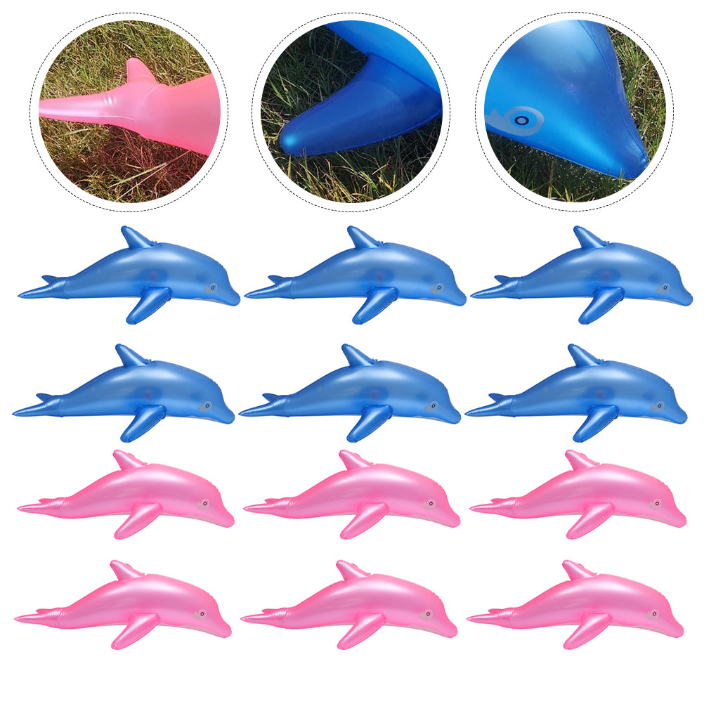 12pcs Pvc Inflatable Dolphin Toys Outdoor Toys P59768