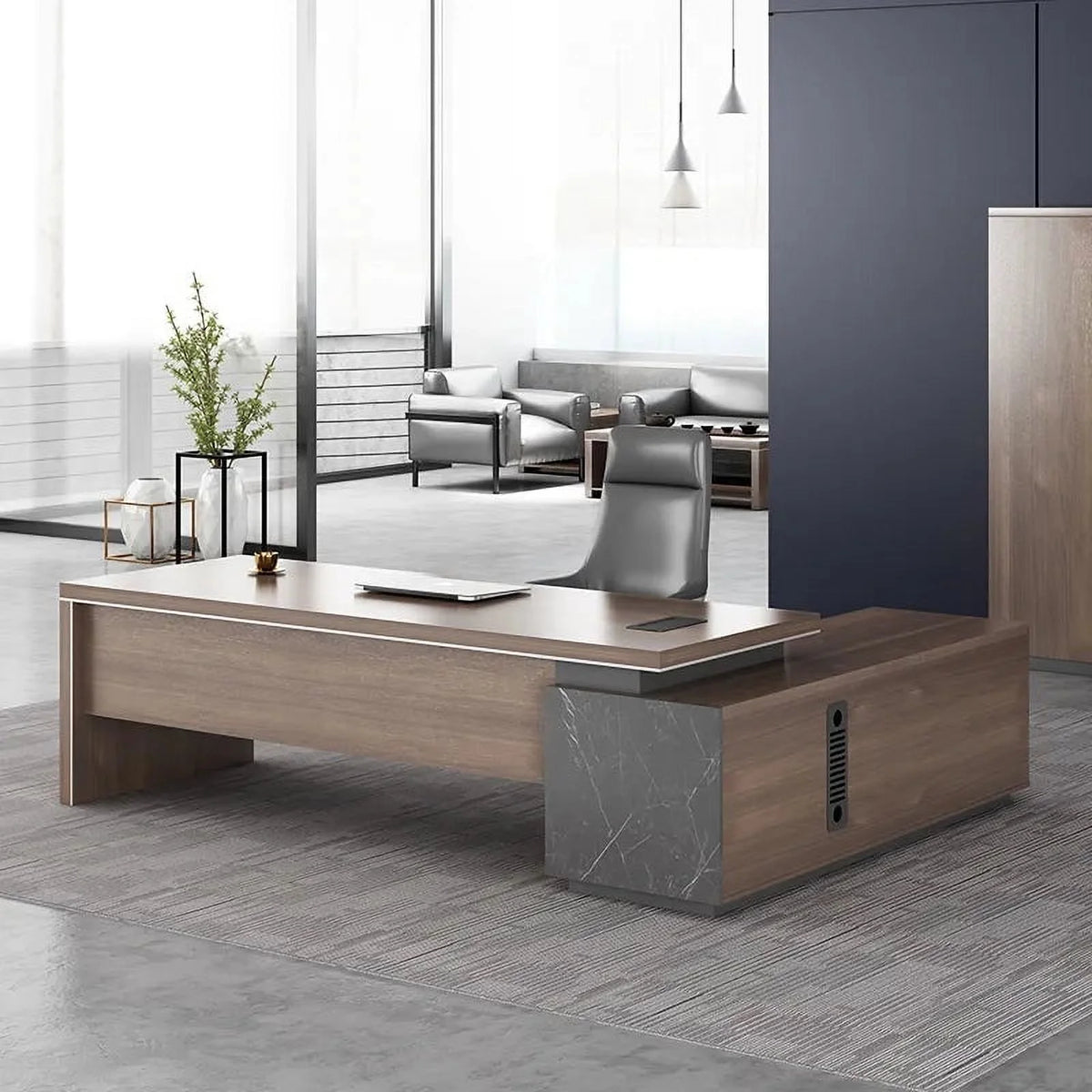 Modern Wooden Executive Office Desk F26371