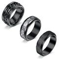 Black Fidget Spinner Ring Size 7 Z163