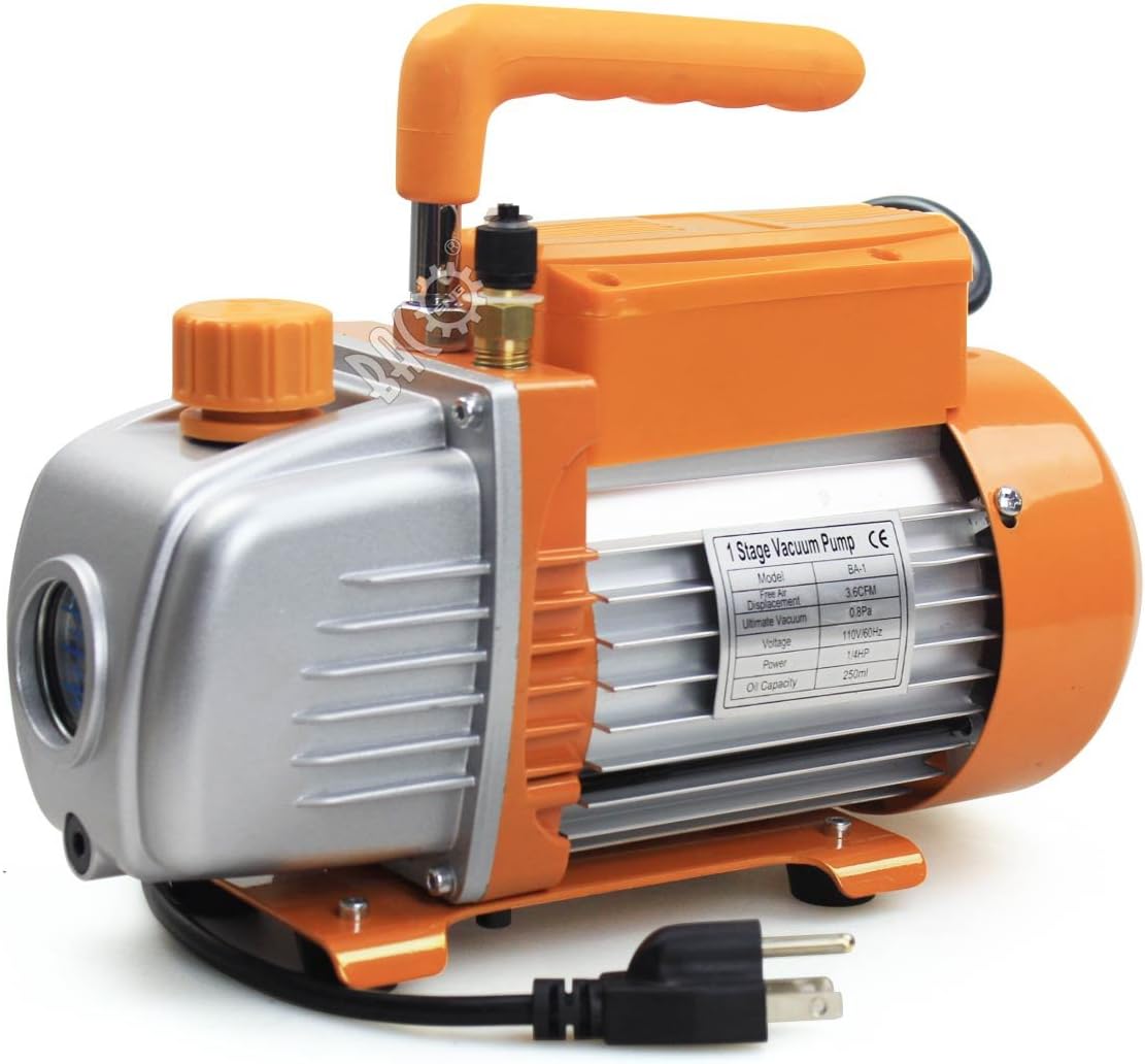 3 Gallon Vacuum Chamber Kit with 3.6 CFM 1 Stage Vacuum Pump D5743