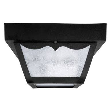 2 Light Black Outdoor Flush Mount Q89537