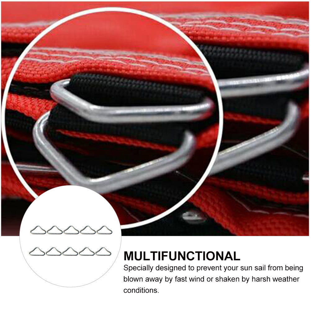 20pcs Trampoline Bungee Bed Mesh Cloth Buckle Triangle Ring Parts F5075