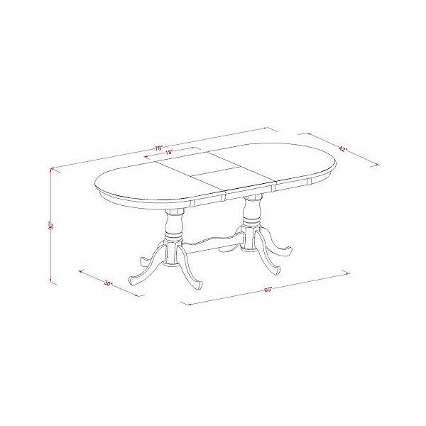 7 Piece Black Cherry Dining Set L76171