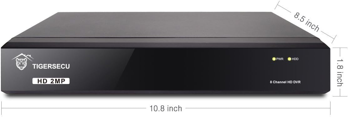 8-Channel Hybrid DVR Security Recorder with 1TB Hard Drive (Renewed) J552551