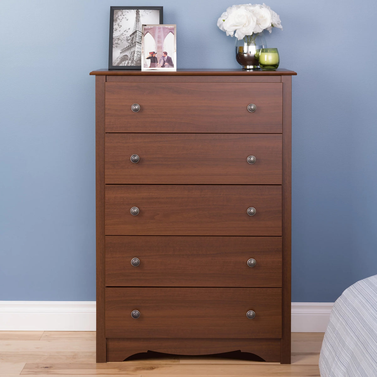 Cherry 5-Drawer Dresser D203767