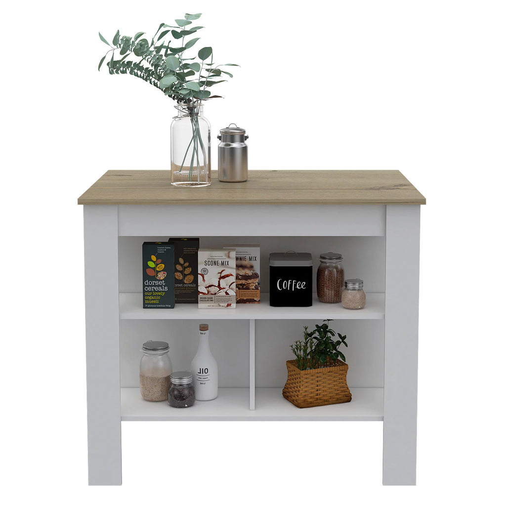White Painted Kitchen Island L185731