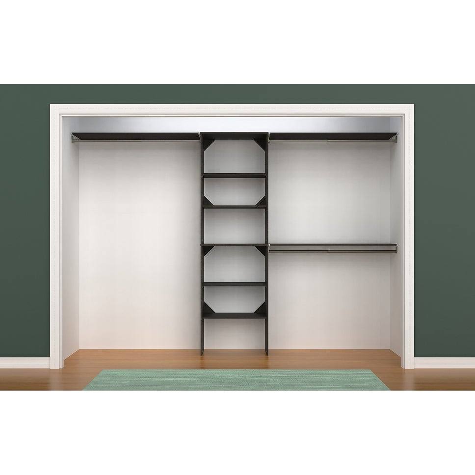 Natural Gray Closet Organizer with Shelves G16108