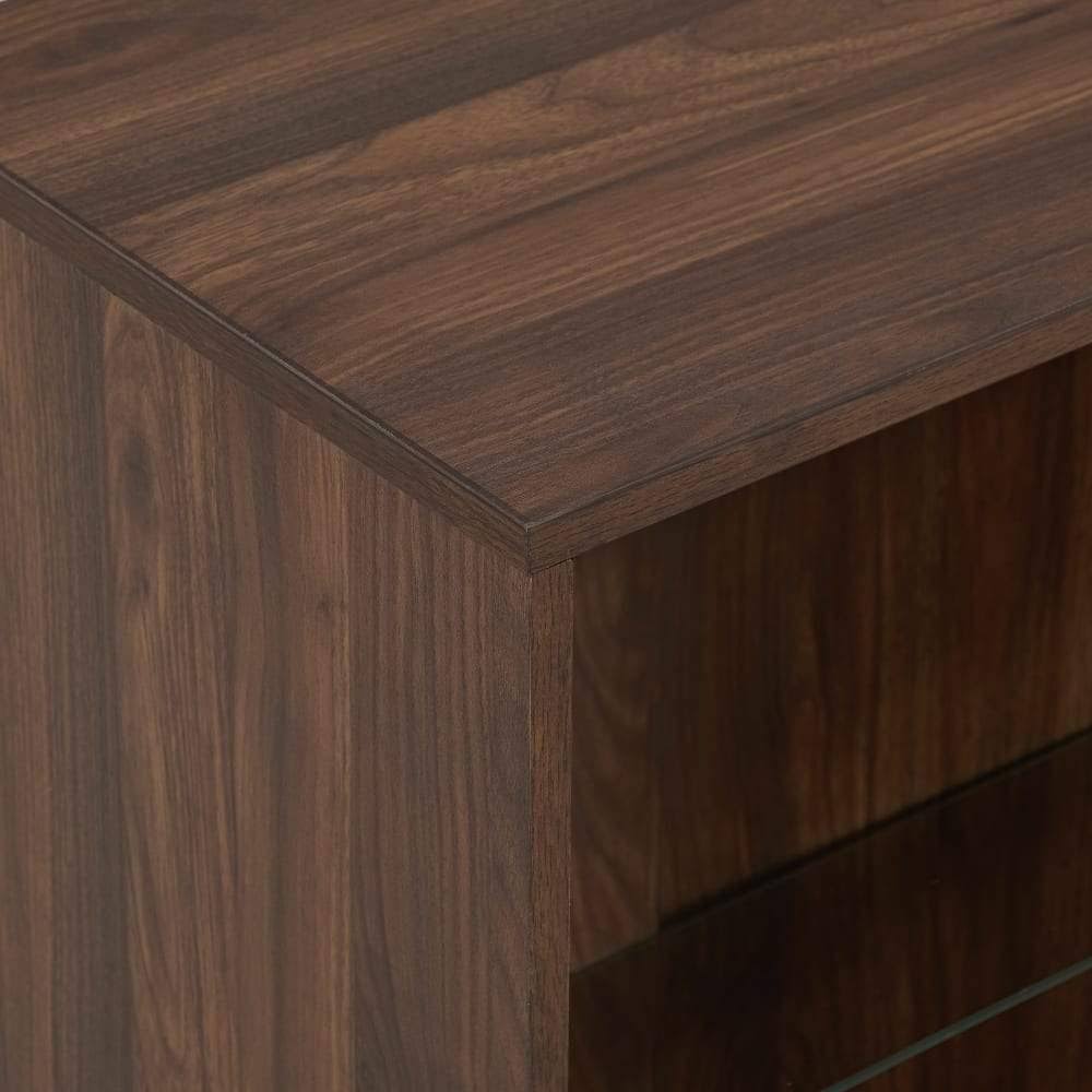 Slate Grey Mid Century Modern Bookcase Z64383